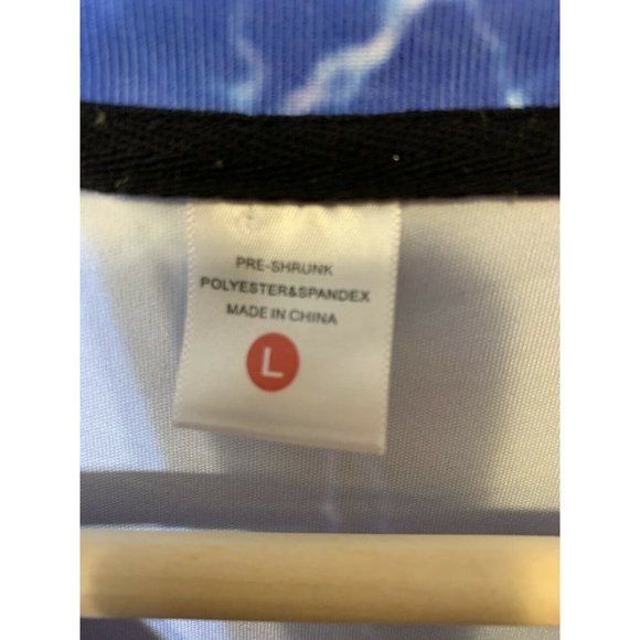 T REX Men’s Sz Large Allover Print T-Shirt Blue - Picture 2 of 8